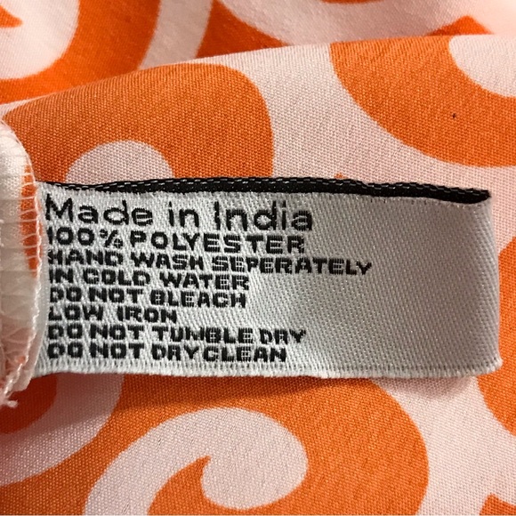 Buckhead Betties. Orange/white dress. Size XL. - Picture 7 of 7